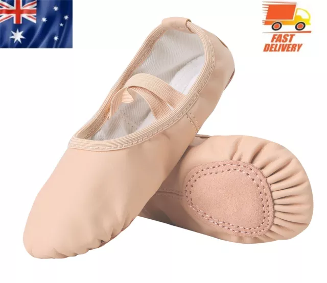 Ballet Shoes for Girls/Kids/Women, Synthetic Leather Yoga Shoes/Ballet Slippers