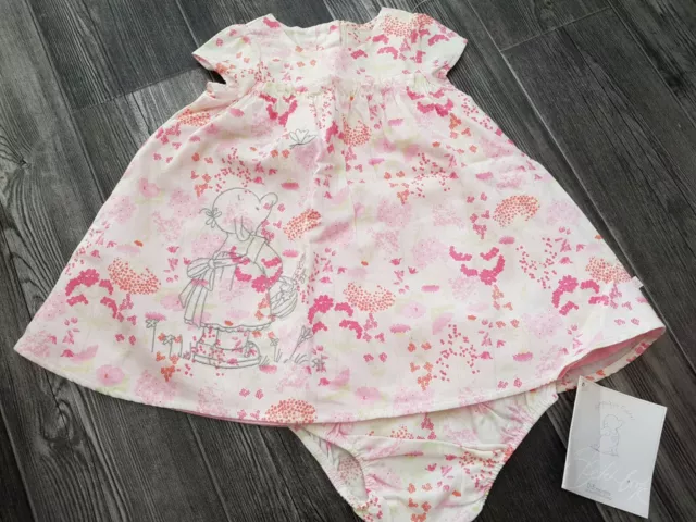 Bnwt Humphreys Corner Pink Flower Party Dress 3-6 Months Baby Shower Gift Twins
