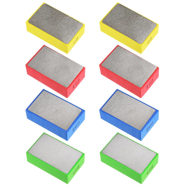 Diamond Polishing Pad 2Set(8pcs) 60# 100# 200# 400# Grits