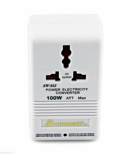 Transformateur Universel d'Électricité Petite et Légère 220V-110V-220V Max...