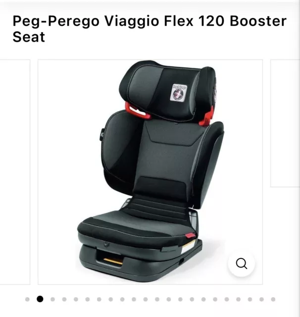 Peg Perego Viaggio Flex 120 RIGID LATCH HIGHBACK BOOSTER CAR SEAT BLACK
