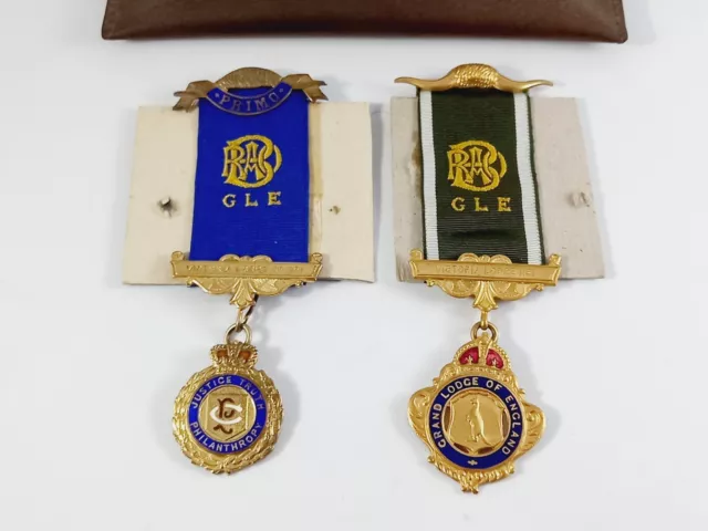 Pair Of Royal Order Of The Buffalos Medals - 1 Hallmarked Silver