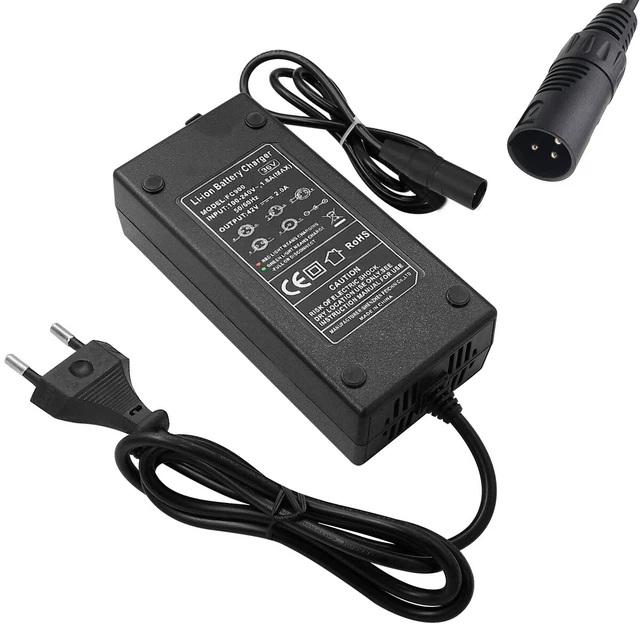 Shentian 42V 2A Lithium Ladegerät - Für 36V E-Roller Mit 5.5x2.5mm Stecker