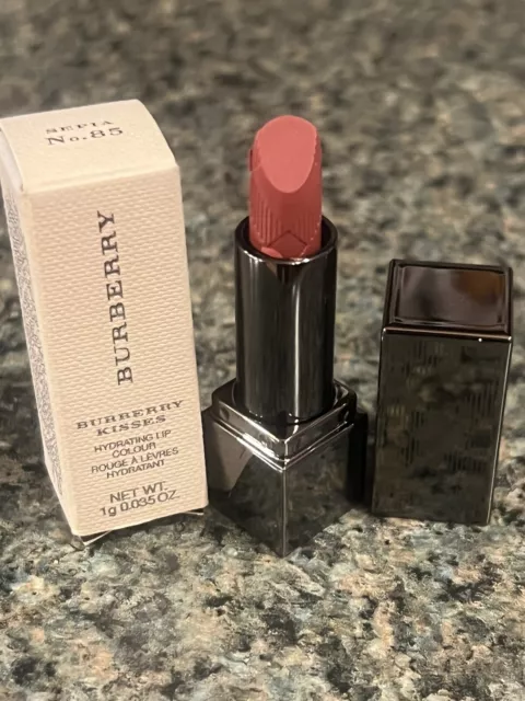 Burberry Burberry Kisses Hydrating Lip Colour~No.85 Sepia~NIB~0.035 Oz~Mini