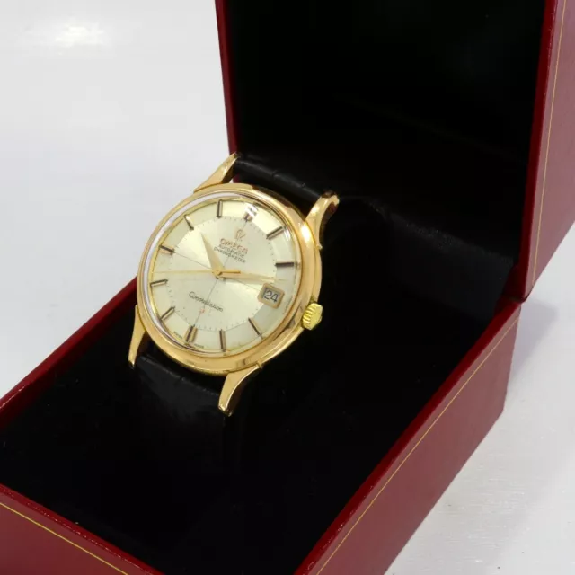Vintage Omega Constellation Automatik Uhr 18 Karat Rose Gold 34mm xxyy 2