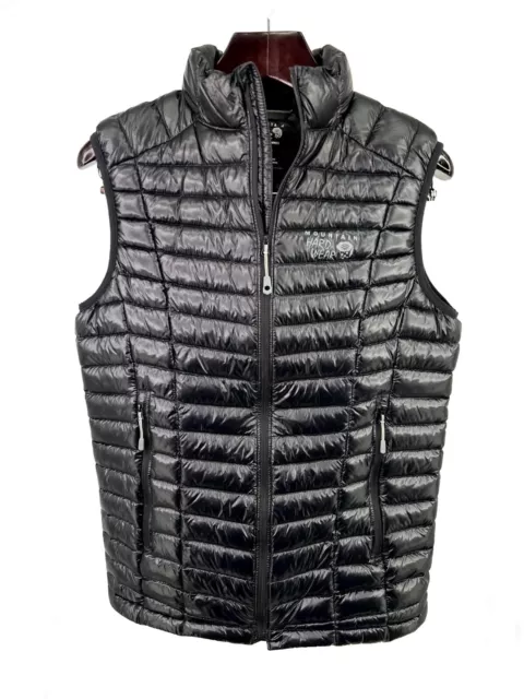 Mountain Hardwear Men’s Small Black Ghost Whisperer 800 Fill Down Vest Light