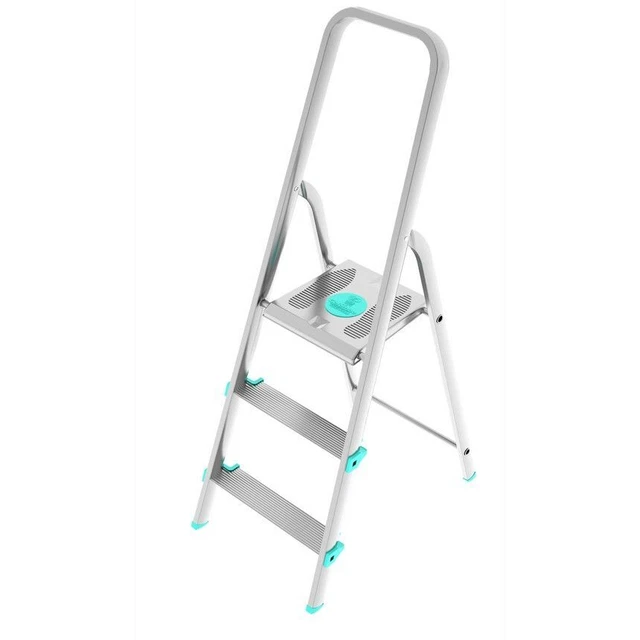 Scala LIBELLULA 3 Gradini In Alluminio E Piedini Antiscivolo EN131 MADE IN ITALY