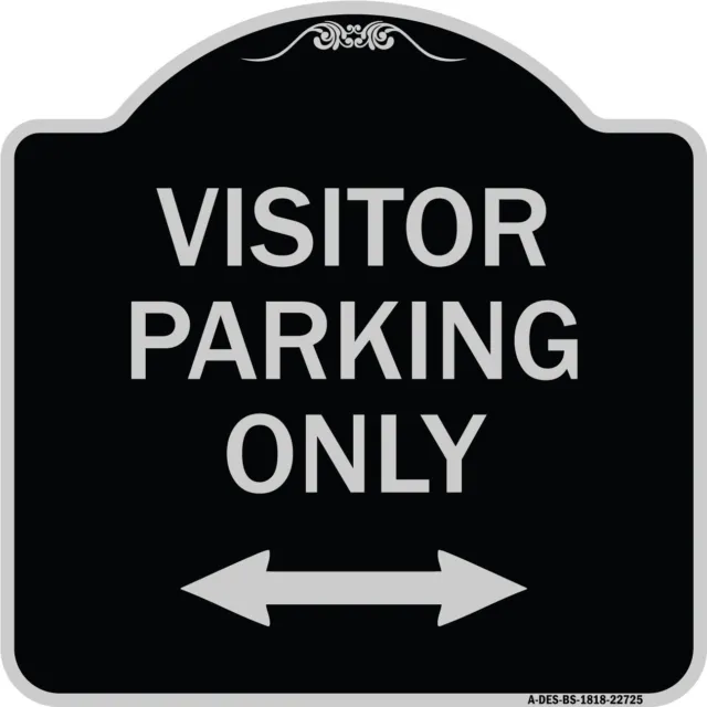 Visitor Parking Sign Visitor Parking Only (With Bidirectional Arrow)