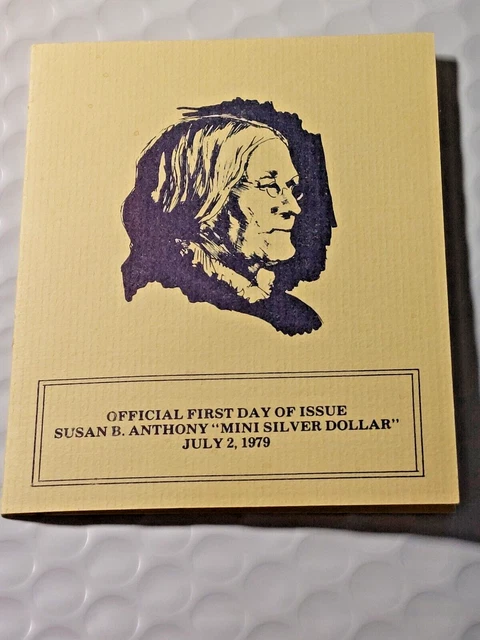 Official FDI Susan B. Anthony "MINI SILVER DOLLAR" July 2 1979