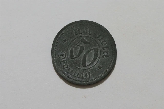 Germany War Money Token 50 Pfennig 1920 Bremen Zinc B34 #Z670.