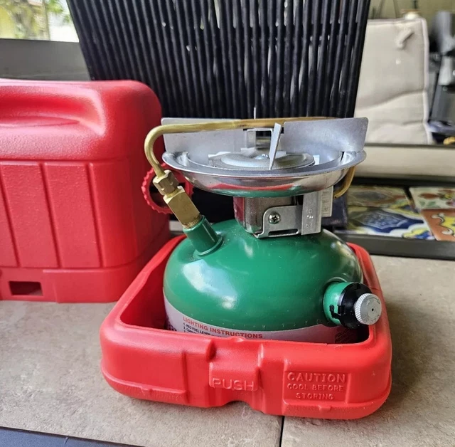 COLEMAN 533 DUAL Fuel Single Burner 296 Camp Stove Unused !! Mint Cond