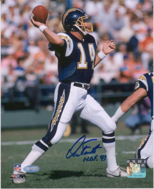 Dan Fouts San Diego Chargers Signed 8" x 10" Throwing Photo with "HOF 93" Insc