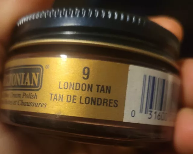 1 Jar LONDON TAN color #9 Boot & Shoe CREAM POLISH. MELTONIAN. Made IN Yr. 2000