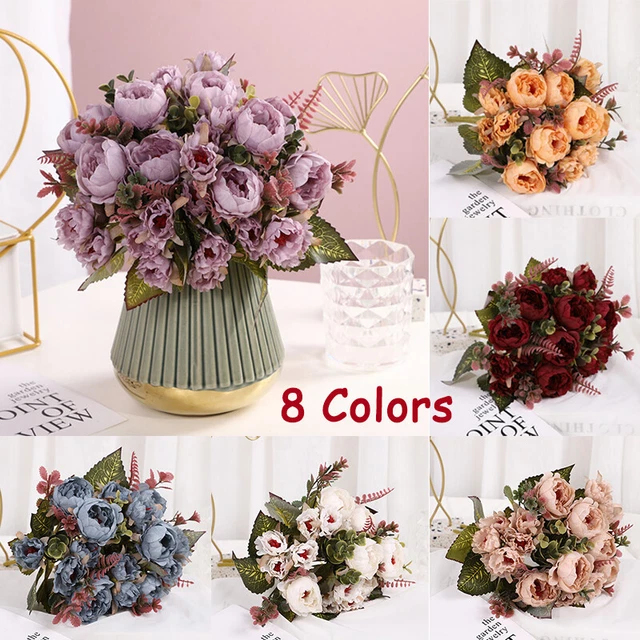 HUAESIN 2PCS Fleurs Artificielles Automne Hortensia