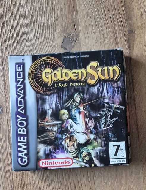 Jeu Golden Sun l'age perdu sur Game boy Advance Original FRA