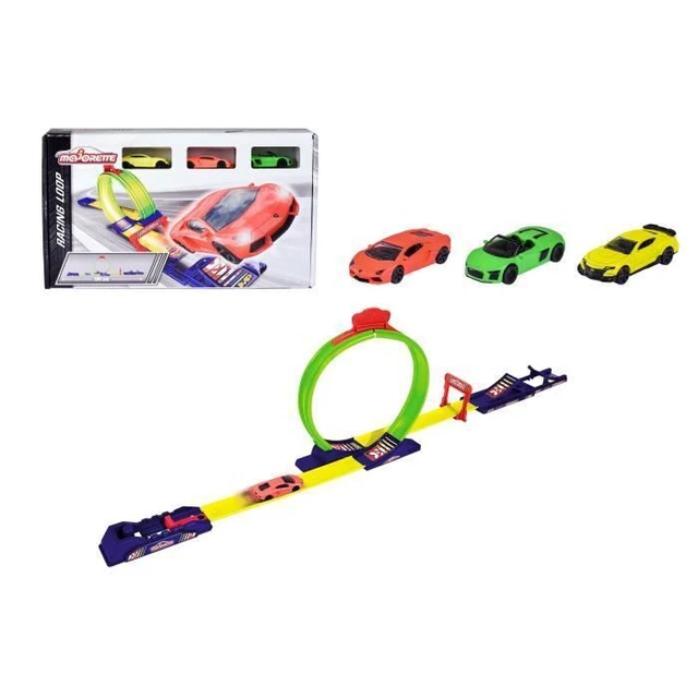 EKKONG – Lot De 2 Voitures De Piste Lumineuses LED Pour Enfants Dès 3 Ans – Compatibles Pistes Magiques, Cadeau Noël