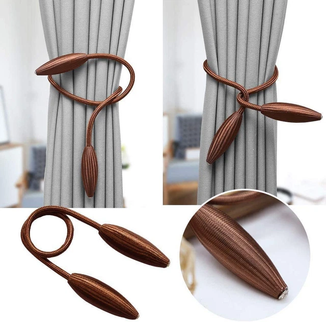 Beautiful Curtain Holder tieback color Brown for Home Decor Set of 2 4