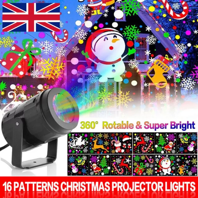 Christmas Star Laser Projector Light LED Moving Outdoor Landscape Stage RGB Lamp