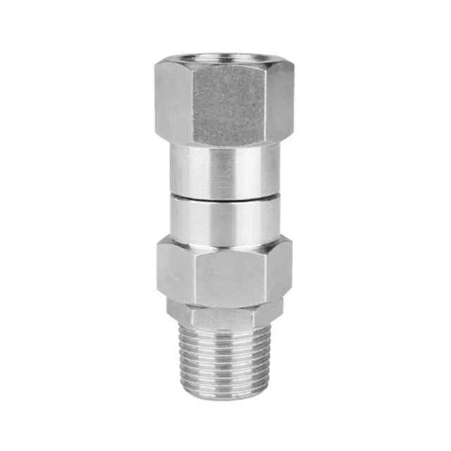 Stainless Steel Pressure Washer Swivel 3/8inch NPT Male Thread Fitting Kink