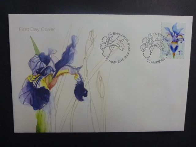 Finland 2016 Flowers- Siberian Iris First Day Cover
