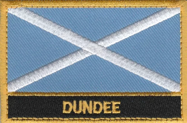 Dundee Scotland Town & City Embroidered Sew on Patch Badge