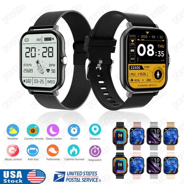 Bluetooth Smart Watch Women Men Heart Rate Monitor Fitness Waterproof Smartwatch