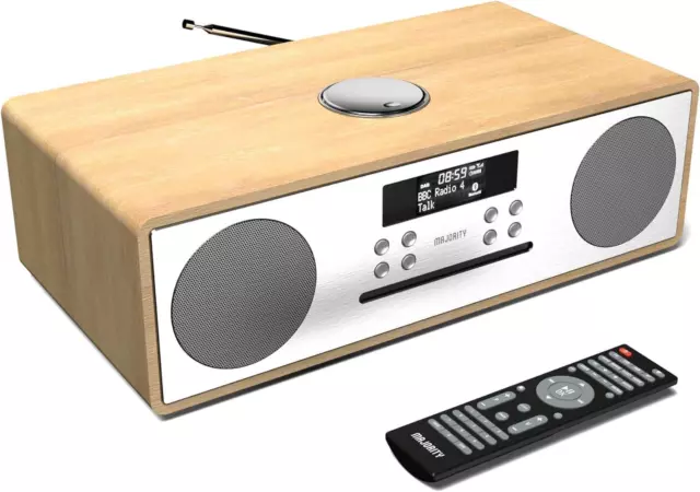 Oakington Bluetooth Hi-Fi Compact Stereo System | FM  DAB Radio & CD Player