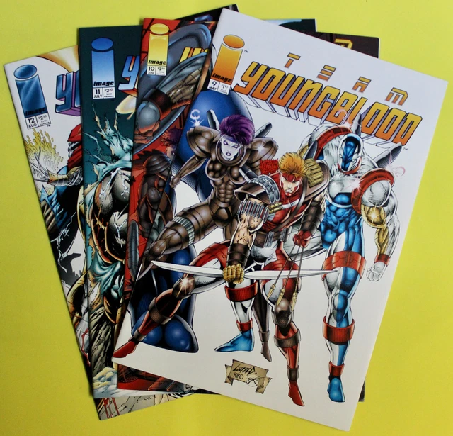 "Team Youngblood" Lot - 4 Issues #9 To #12 - 1994 - High Grade Modern Age Image
