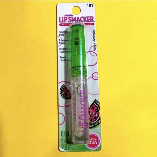 HTF Vintage Bonne Bell WATERMELON Liquid Lip Smacker Gloss #191 Aloe Vitamin E