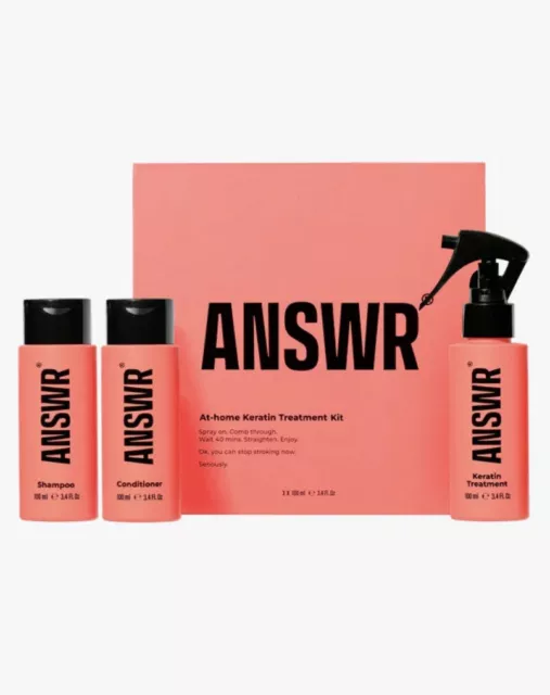 ANSWR At Home Keratin Treatment Kit 2 X 100ml MISSING ITEM