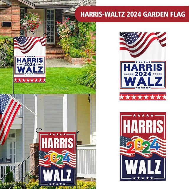 KAMALA HARRIS WALZ 2024 Flags Harris Waltz 2024 Yard 1x Sided Signs