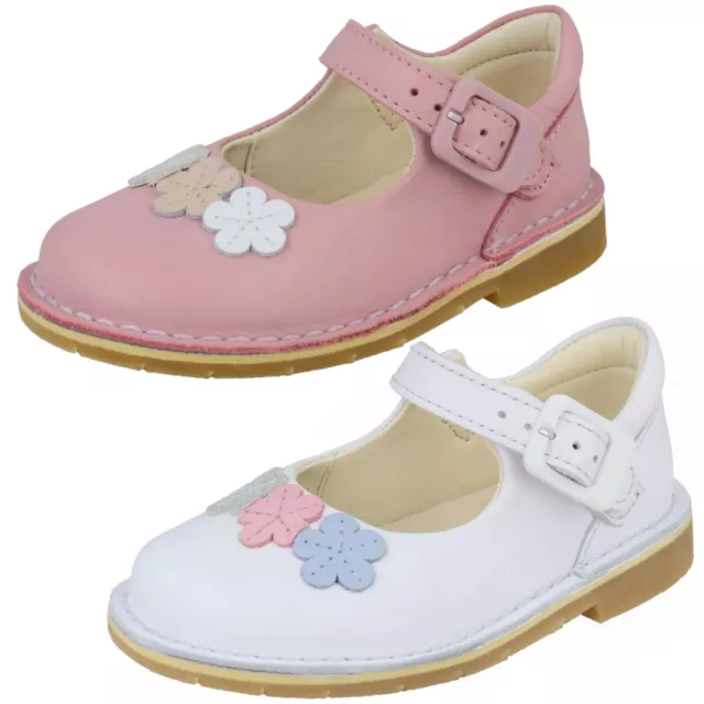 Girls Clarks Comet Gem Infant Buckle Casual Toddler Flower Shoes Infant Size