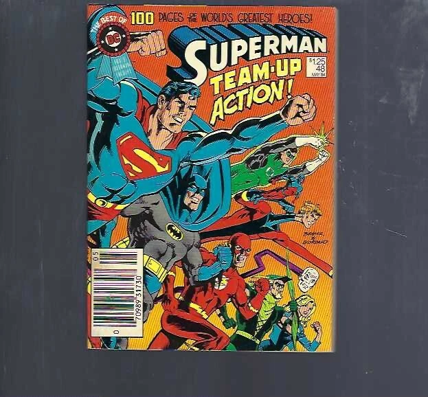 Best Of Dc Blue Ribbon Digest 48 - Superman - Newsstand - Nm- 9.2  - Dc