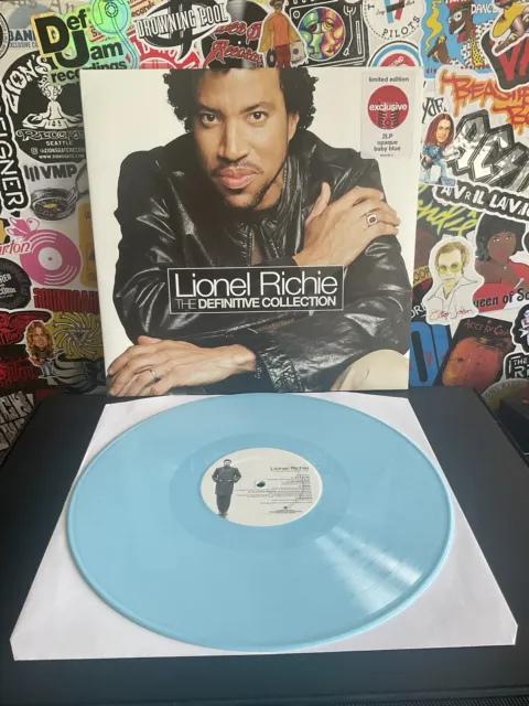 LIONEL RICHIE The Definitive Collection 2LP BABY BLUE VINYL W/HYPE STICKER