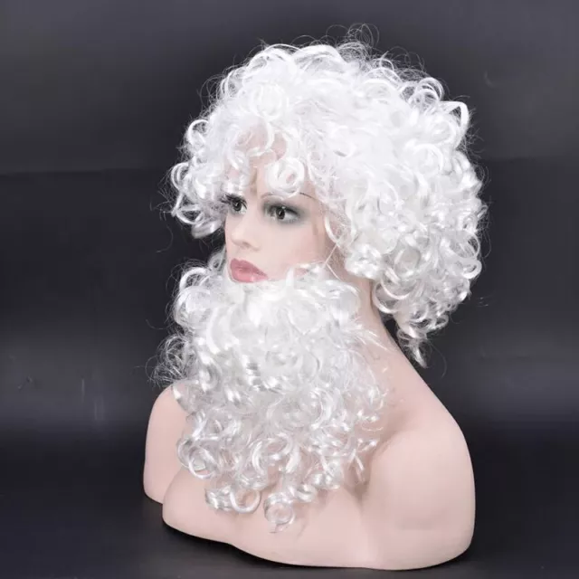 Santa Claus wig + beard set costume accessories Christmas evening dress cosplay