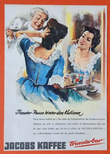 B97. Jacobs Kaffee Werbeanzeige Werbung Reklame 1960