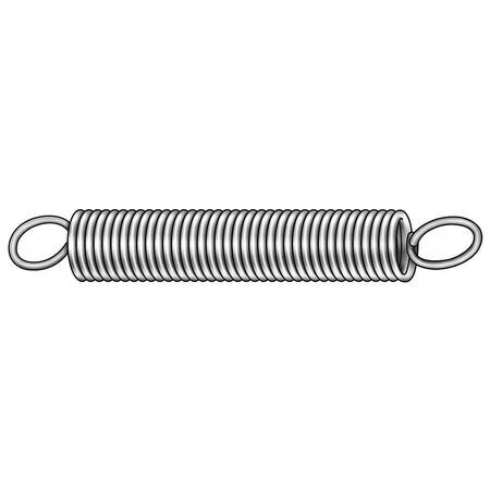 Zoro Select 1Naa4 Ext Spring,Utility,Stl,2 Oal,3/8 Od,Pk3