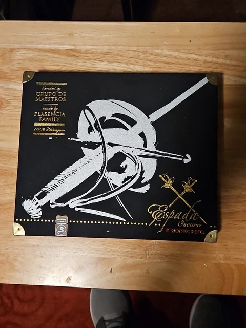 MONTECRISTO ESPADA OSCURO Cigar Box Empty No Cigars Nice BOX Plasencia ...