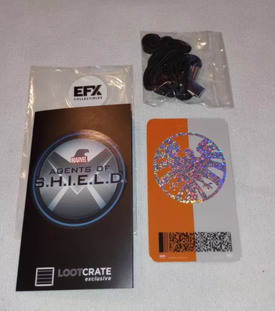 Marvel Agents of SHIELD EFX Badge Lanyard Replica Loot Crate Lootcrate Exclusive