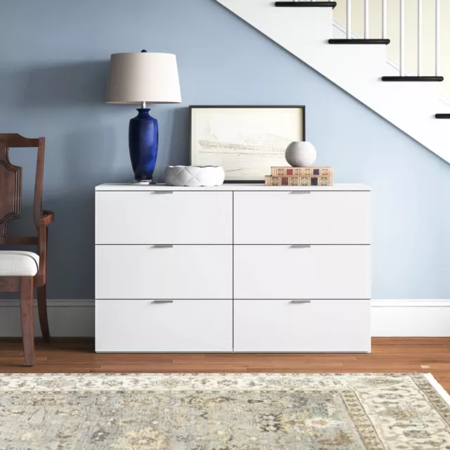 NEW Giorgi 6 - Drawer Dresser Storage Cabinet Organizer for Bedroom, Black/White NEW Giorgi 6 - Drawer Dresser Storage Cabinet Organizer for Bedroom, Black/White