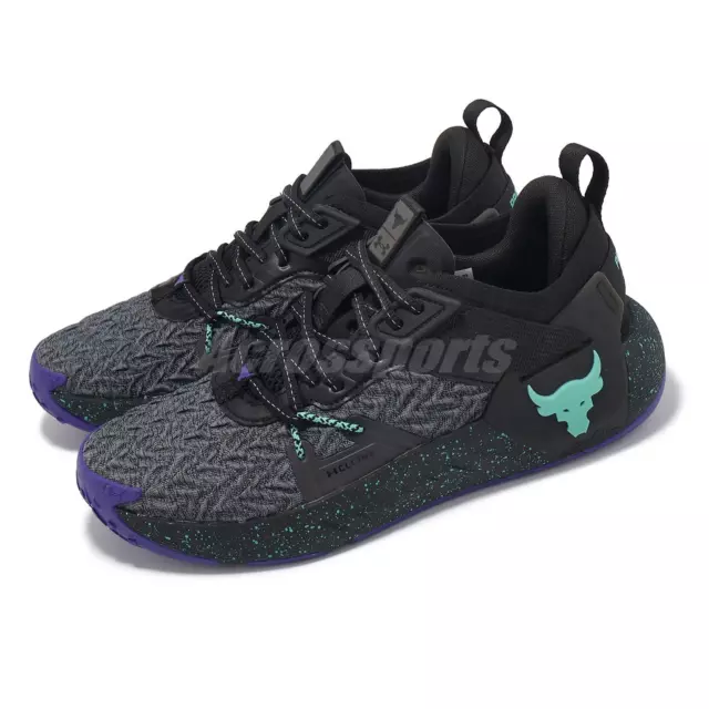 Under Armour Project Rock 6 UA Black Neptune Men Cross Training Shoe 3026534-002