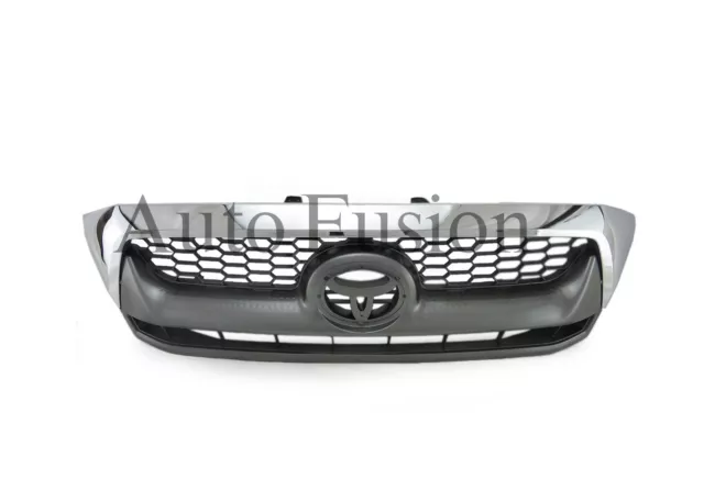 Grille Front Chrome/grey +Chrome Mould For Toyota Hilux Tgn/Kun/Ggn 2008-2011
