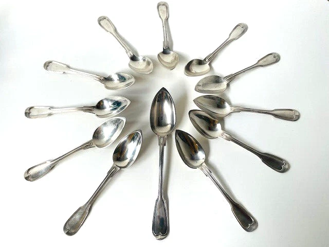 ERNEST COMPERE CUILÈRES en argent massif poinçon minerve grammes 11O2 ...