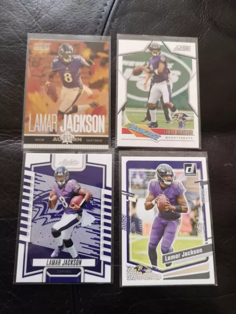Lamar Jackson Baltimore Ravens 2023 Panini NFL Trading Card Lot