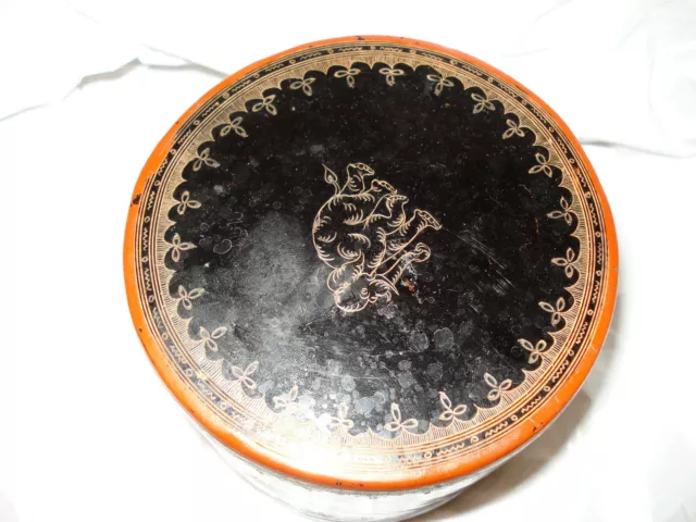 Vintage Burmese betel nut box Inner Tray Kun it Burma lacquerware 3