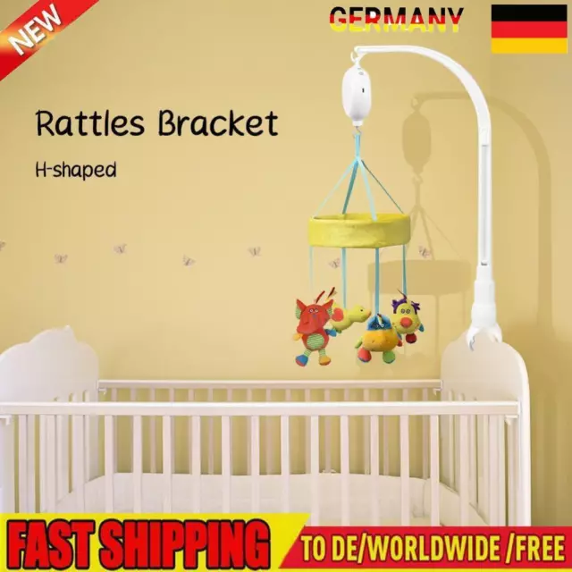 Rotating Infant Crib Rattle Toy Arm Bracket Baby Care Bed Stroller Bell Holder