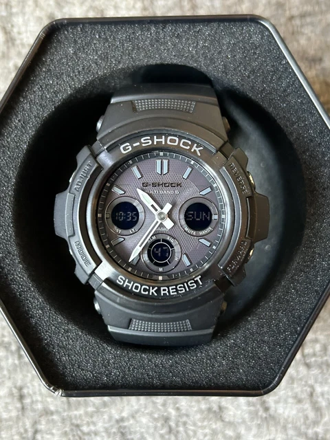 CASIO G SHOCK WATCH AWG M100B AER Multiband 6 Atomic 200m WR Box