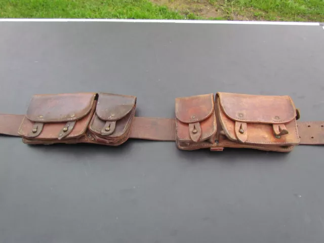 Pair Of Gun Belts French Mas 36 Original 39-45