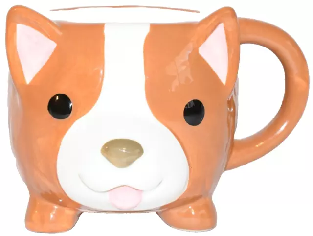 Cup Mug Coffee Tea Pembroke Welsh Corgi Brown Figural 3D Large 16 oz. Cute