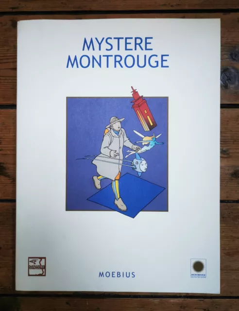 MOEBIUS - PORTFOLIO MYSTÈRE MONTROUGE - 11 planches 32x24 cm - Rare